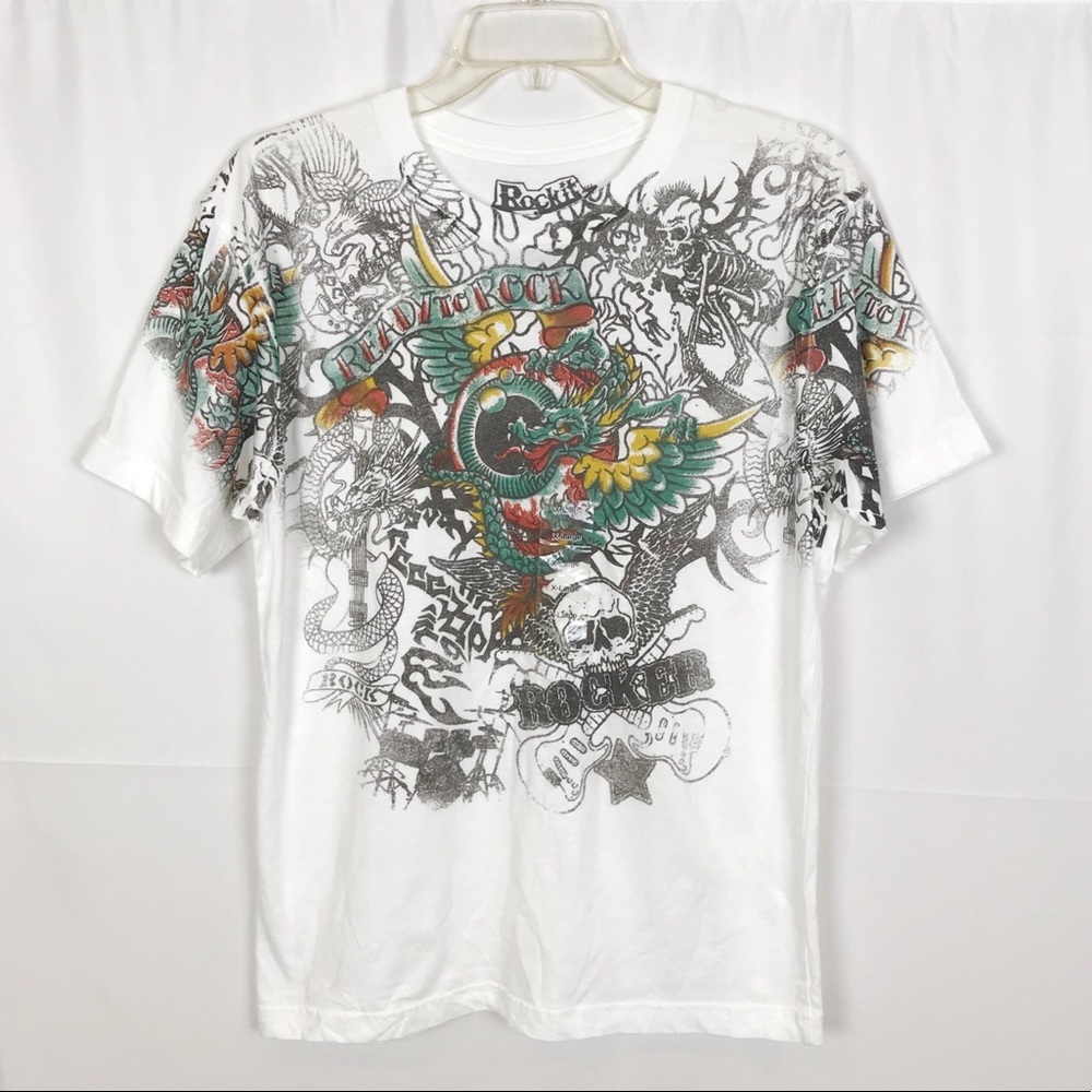 ROCKIT Ready to Rock Graphic Tee Shirt-XL